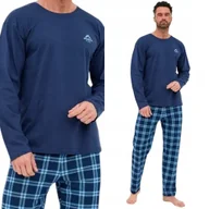 Piżamy damskie - PIŻAMA MĘSKA CORNETTE 124 North S / 44 Granatowy - miniaturka - grafika 1