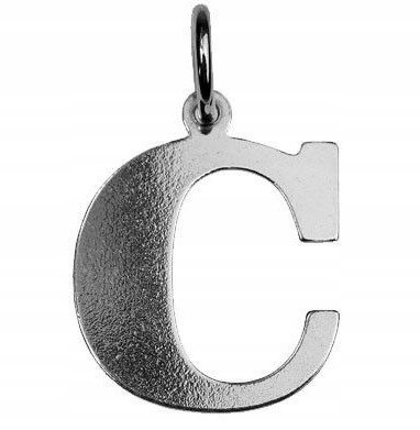 Srebrny wisiorek zawieszka literka C duża litera C SREBRO 925