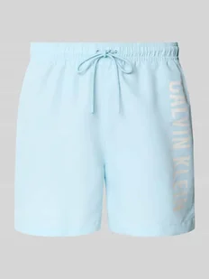 Spodenki kąpielowe z elastycznym pasem - Kąpielówki męskie - miniaturka - grafika 1