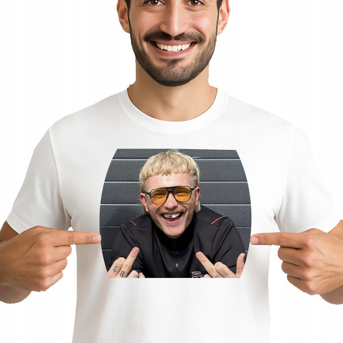 KOSZULKA JOOST KLEIN JAKOŚĆ BAWEŁNA T-SHIRT PREZENT RAP L 3384