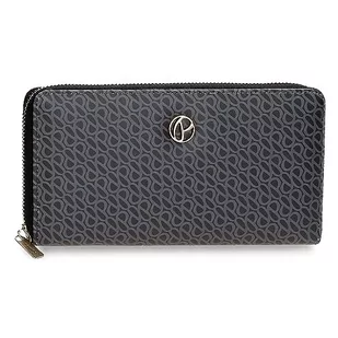 Pepe Jeans Megan Portfel na karty Czarny 19,5x10x2 cms Skóra syntetyczna, czarny, Talla única, Portfel z wizytówką - Portfele - miniaturka - grafika 1