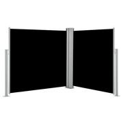 Pawilony ogrodowe - vidaXL Zwijana markiza boczna, czarna, 100 x 600 cm vidaXL - miniaturka - grafika 1