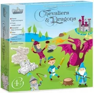 Zabawki kreatywne - CREA LIGN Stempelki piankowe dzieci Rycerze Smoki - miniaturka - grafika 1