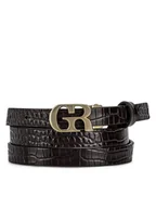 Paski - Gino Rossi Pasek BLYL23007 Brązowy - miniaturka - grafika 1