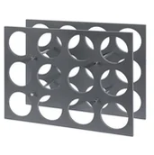 Stojaki na wino - Stojak na wino, alkohol, 12 butelek, szary, 34x45x16 cm - miniaturka - grafika 1