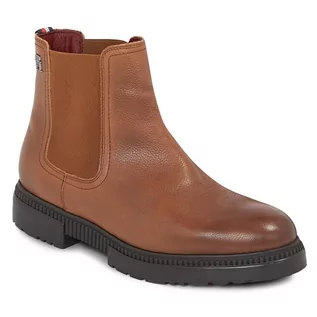 Botki męskie - Sztyblety Tommy Hilfiger Comfort Cleated Termo Lth Chel FM0FM04650 Winter Cognac GVI - grafika 1