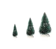 Ozdoby bożonarodzeniowe - ZESTAW CHOINEK MINI OZDOBA DEKORACJA 3szt. 12cm 9cm 6cm - miniaturka - grafika 1