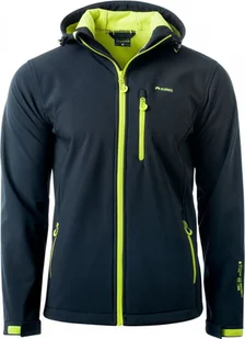 Kurtka męska Elbrus Iver czarno-limonkowa r. XL - Kurtki męskie - miniaturka - grafika 1