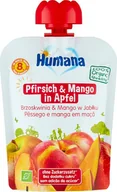 Desery dla dzieci - Humana 100% Mus jabłko, brzowskiwia, mango 90g - miniaturka - grafika 1