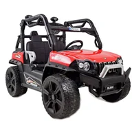 Pojazdy elektryczne dla dzieci - Super-Toys MEGA BUGGY GEPHARD 4X4 FUNKCJA BUJANIA PILOT MIĘKKIE SIEDZENIE SPRZĘGŁO/DLS02 DLS-02-CZERWONY - miniaturka - grafika 1