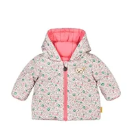 Kurtki i płaszcze dla chłopców - Steiff Dziecięca kurtka dwustronna z kapturem, Strawberry Pink, 92 cm - miniaturka - grafika 1