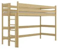 Łóżka dla dzieci i młodzieży - Drewniane lakierowane łóżko dziecięce z antresolą Tifi 3X - 5 rozmiarów - miniaturka - grafika 1