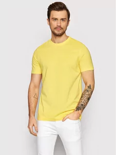 Koszulki męskie - Hugo Boss T-Shirt Thompson 01 50468347 Żółty Regular Fit - grafika 1