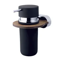 Mydelniczki i dozowniki mydła - Dozownik mydła Bergen drewno/chrom - miniaturka - grafika 1