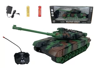 Czołg wojsko zdalnie sterowany zielony - Zabawki zdalnie sterowane - miniaturka - grafika 1