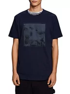 Koszulki męskie - ESPRIT T-shirt męski 033EE2K315, 400/NAVY, S, 400/granatowy, S - miniaturka - grafika 1