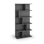 Regały biurowe - Regał CASCADE, 800x300x1766 mm, grafit - miniaturka - grafika 1