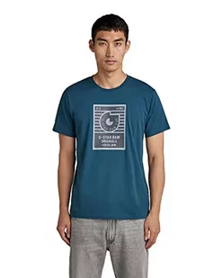 G-STAR RAW Męski t-shirt Boxed Hd Gr R T, Blue (Nitro 336-1861), S - Koszulki męskie - miniaturka - grafika 1