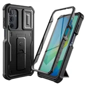 Etui i futerały do telefonów - Tech-Protect Etui pancerne Kevlar Cam+ do Samsung Galaxy A16 4G / 5G, czarne - miniaturka - grafika 1