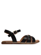 Buty dla dziewczynek - Tommy Hilfiger Sandały T3A2-34280-0326 M Czarny - miniaturka - grafika 1