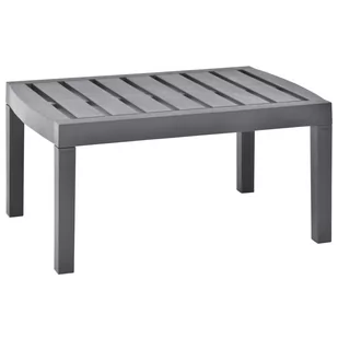 vidaXL Stolik kawowy, mokka, 78x55x38 cm, plastikowy - Stoły ogrodowe - miniaturka - grafika 1