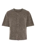 Swetry damskie - Pieces Kardigan "Pcjiko" w kolorze brązowym - miniaturka - grafika 1