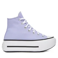 Trampki damskie - Trampki Converse Chuck Taylor All Star Lift Double Stack A15206C Fioletowy - miniaturka - grafika 1