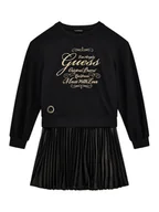 Sukienki i spódniczki dla dziewczynek - Guess Sukienka codzienna J5BK31 KAUH0 Czarny Regular Fit - miniaturka - grafika 1