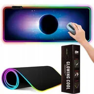 Podkładki pod mysz - PODŚWIETLANA PODKŁADKA GAMINGOWA POD MYSZ KSIĘŻYC LED XXL - miniaturka - grafika 1