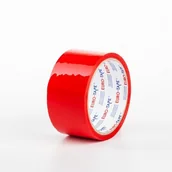 Taśmy klejące - TAŚMA PAKOWA 48/50 KLEJĄCA CZERWONA MOCNA - miniaturka - grafika 1