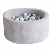 Suche baseny - Suchy basen z kulkami 40x90 PLUSZ JASNOSZARY - 300 piłek - miniaturka - grafika 1