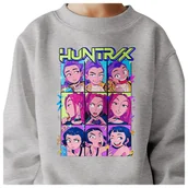 Bluzy dla dziewczynek - BLUZA DZIECIĘCA K-POPOWE ŁOWCZYNIE DEMONÓW HUNTRIX 110-116 BAWEŁNIANA - miniaturka - grafika 1