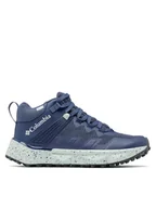 Buty trekkingowe damskie - Columbia Trekkingi Facet 75 Mid Outdry 2100111 Niebieski - miniaturka - grafika 1