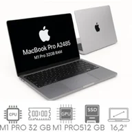 Elektronika OUTLET - Apple MacBook Pro 16 A2485 M1 PRO 32GB 512 SSD 16,2" Liquid Retina XDR 3456x2234 WiFi BT Kam OS Sequoia PL Gw12mc - miniaturka - grafika 1