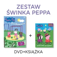 Pozostałe filmy DVD - Pakiet: Peppa - Piaskownica + Książka sportowe wyzwania - miniaturka - grafika 1