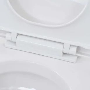 vidaXL Zestaw podtynkowy  vidaXL Podwieszana toaleta ceramiczna ze spłuczką podtynkową vidaXL - Stelaże i zestawy podtynkowe do WC - miniaturka - grafika 2