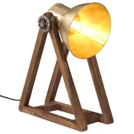 Lampy ogrodowe - vidaXL Lampa stołowa, 25 W, antyczny mosiądz, 30x17x40 cm, E27 - miniaturka - grafika 1
