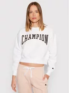 Bluzy damskie - Champion Bluza Collegiate Logo 114767 Biały Regular Fit - miniaturka - grafika 1