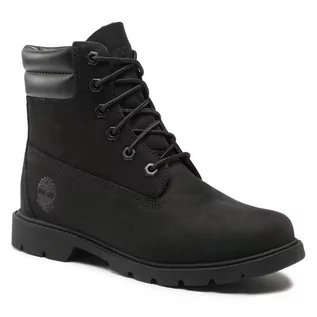 Botki damskie - Trapery Timberland Linden Woods Wp 6 Inch TB0A156S0011 Black Nubuck - grafika 1