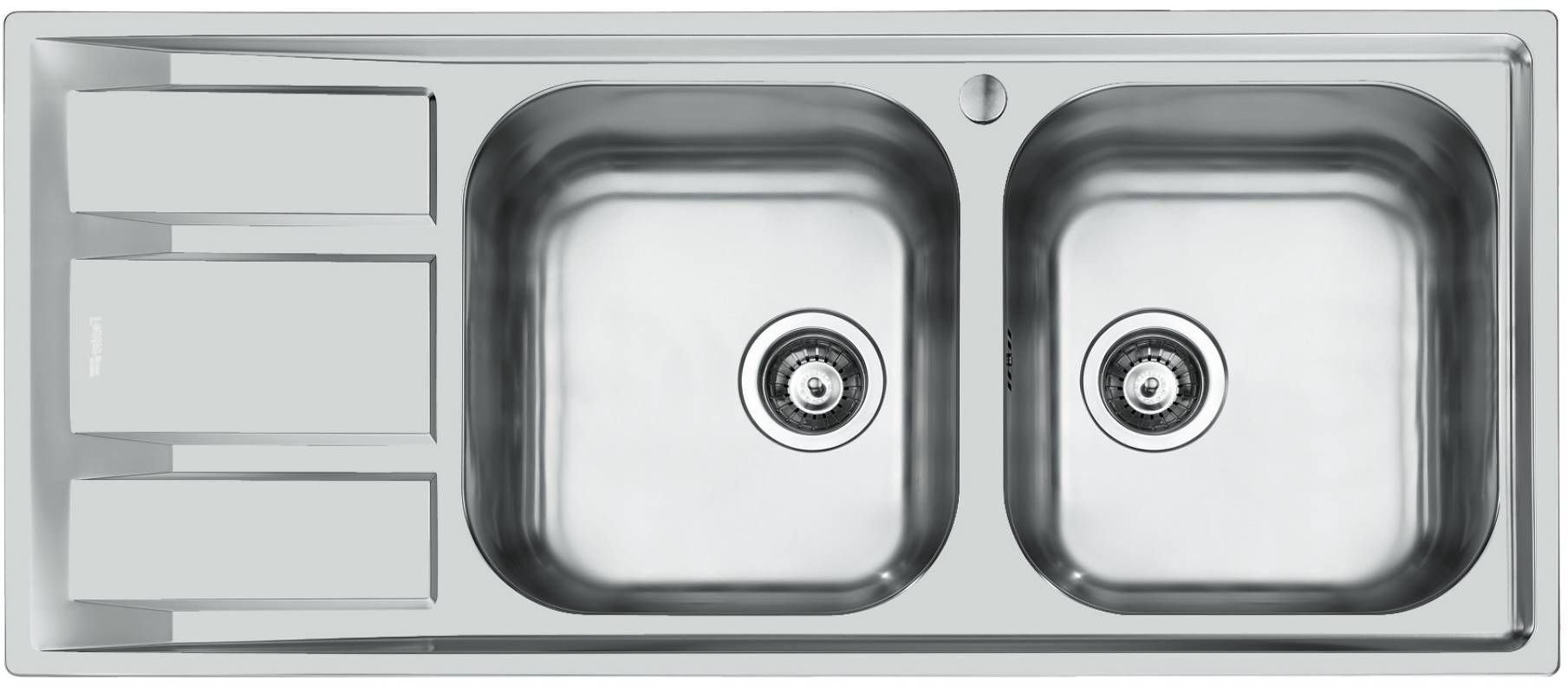 Foster Zlewozmywak 1972061 FM SINK 1160x500 - Zlewozmywak prawy dwukomorowy z ociekaczem