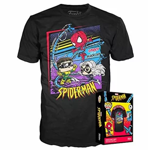 Funko Herbata w pudełku: Marvel - Spider-Man: Spidey Cat Doc - Large - (L) - T-Shirt - Odzież - Pomysł na prezent - Top z krótkim rękawem dla dorosłych mężczyzn i kobiet - oficjalni fani towarów - Herbata - miniaturka - grafika 1