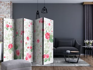 Parawan 5-częściowy - Różane przyjemności II [Room Dividers] (rozmiar 225x172) - Parawany - miniaturka - grafika 2