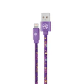 Kable USB - Tellur Graffiti Usb To Lightning Cable, 3A, 1M, Purple - miniaturka - grafika 1