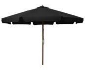 Parasole ogrodowe - Parasol Ogrodowy Czarny Z Bambusowym Stelażem Z9-E08 - miniaturka - grafika 1