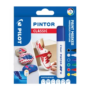 Pilot Pen Pilot Pigment marker pintor, Medium,-częściowy zestaw "Classic Mix ' 3131910517412 - Flamastry - miniaturka - grafika 1