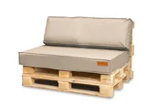 Poduszki ogrodowe - PODUSZKI poduchy OGRODOWE na euro palety 120x40x15 ZESTAW BEŻOWY - miniaturka - grafika 1