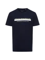 Koszulki męskie - Tom Tailor Denim T-shirt męski Mężczyźni Bawełna niebieski nadruk, S - miniaturka - grafika 1