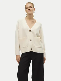 Vero Moda Kardigan Boom 10320457 Beżowy Loose Fit - Swetry damskie - miniaturka - grafika 1