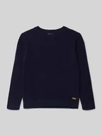 Swetry dla chłopców - Sweter o kroju regular fit z imitacji dzianiny - miniaturka - grafika 1