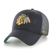 Czapki i chusty sportowe męskie - Czapka z daszkiem 47 Brand NHL Chicago Blackhawks Trucker - H-BRANS04CTP-BK - miniaturka - grafika 1